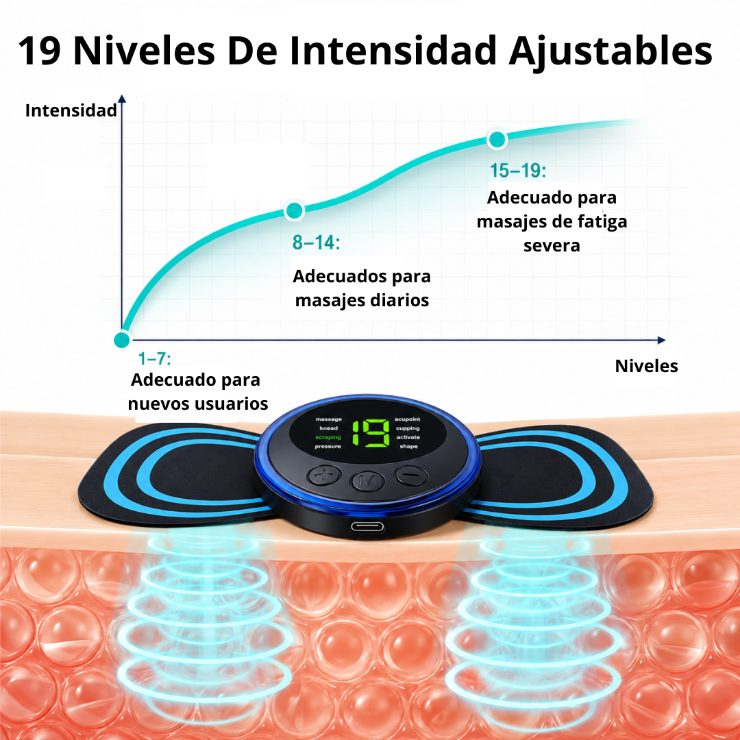 Mini masajeador eléctrico muscular